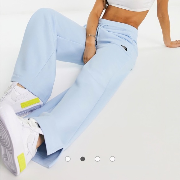 The North Face Pants - NWOT The North Face Straight Leg High Rise Sweatpants Light Blue Women'sSz S *W2